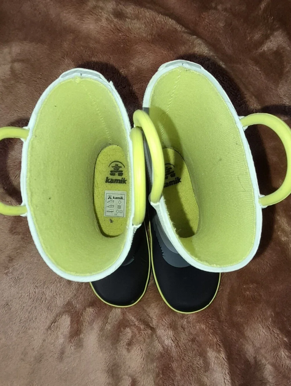 Kamik Dino Size 10 Toddler Rain Boots Like NEW